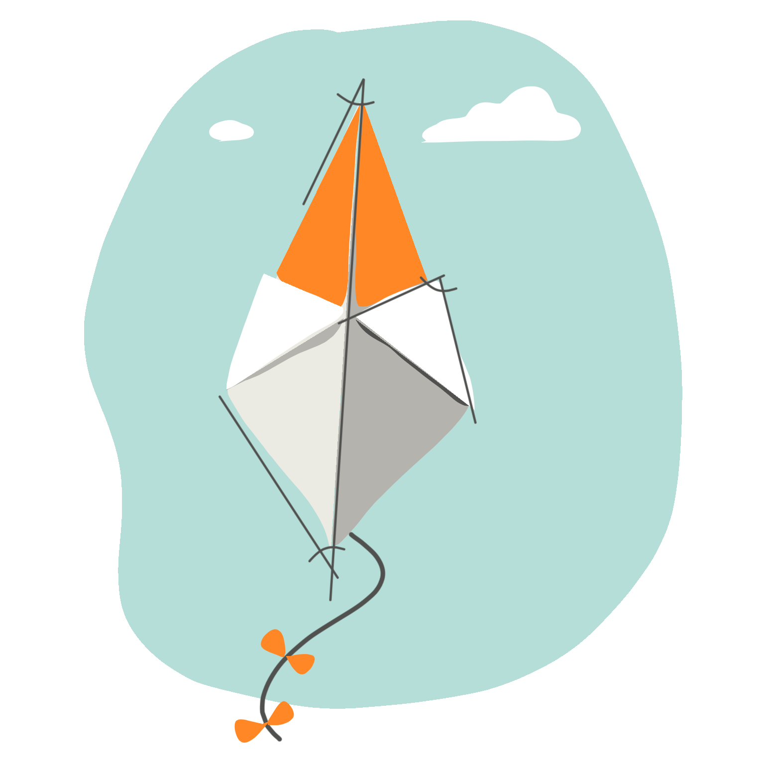 Illustration of a kite