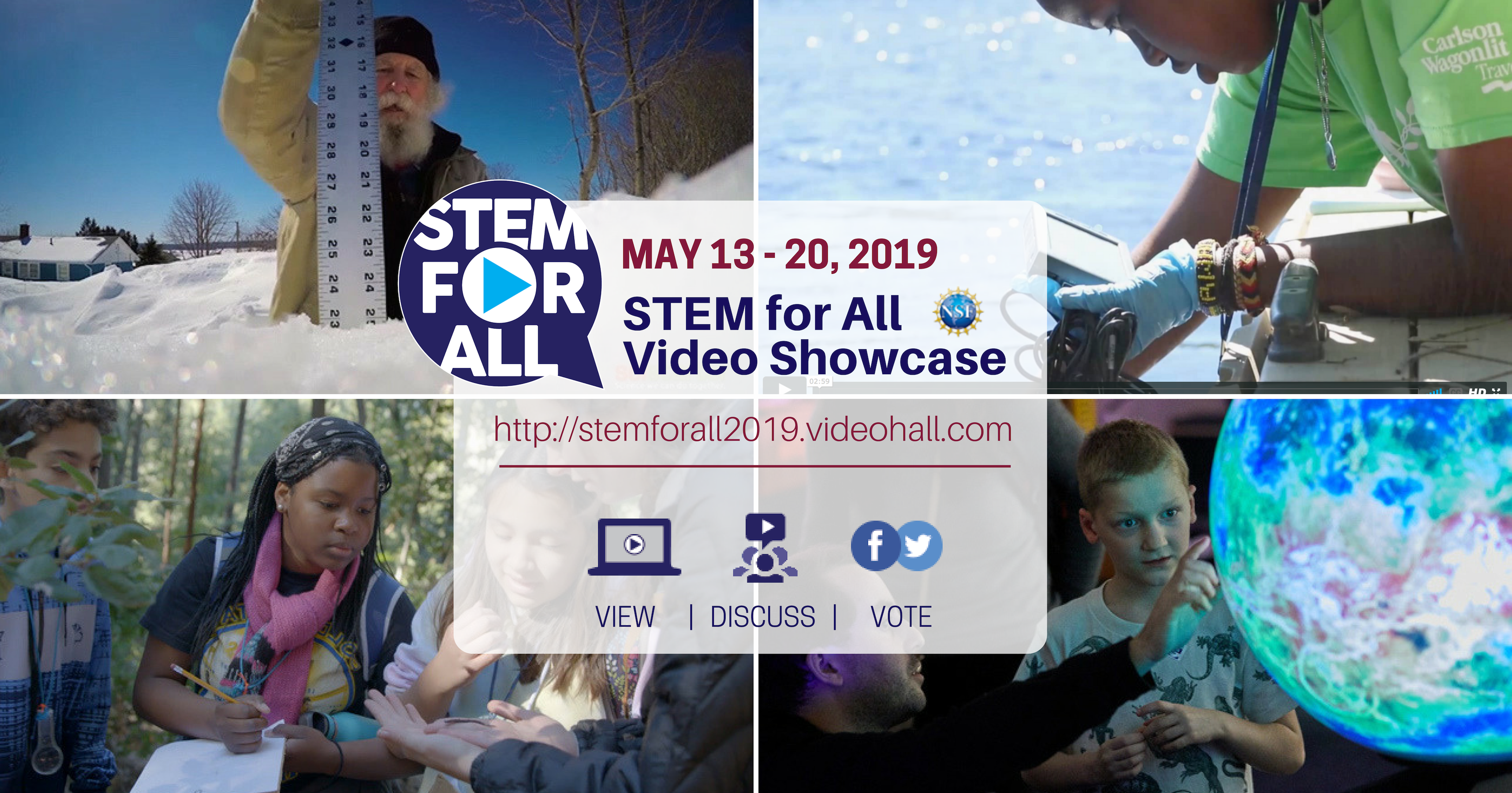 Registration opens January 15th to be a presenter in the 2019 STEM for ALL Video Showcase